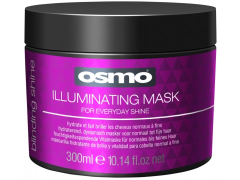 Osmo žvilgesio suteikianti kaukė plaukams Blinding Shine Illuminating Mask 300ml 